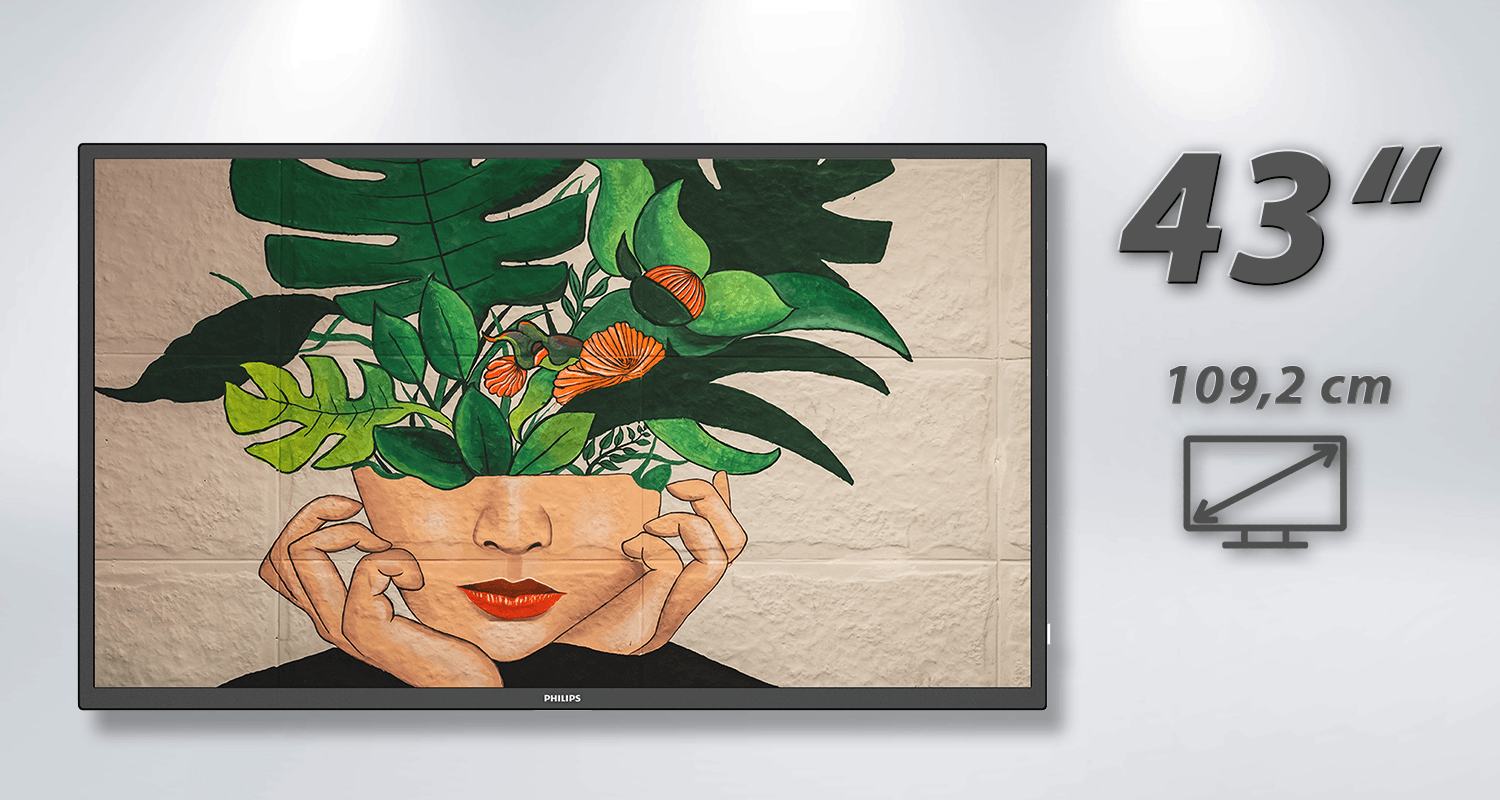 Philips D-Line Display 108 cm (43") - Basic Digital Signage - 43BDL4511D/00 - XIGNAGE.SHOP - Smart Digital Media Systems & Digital Signage Solutions