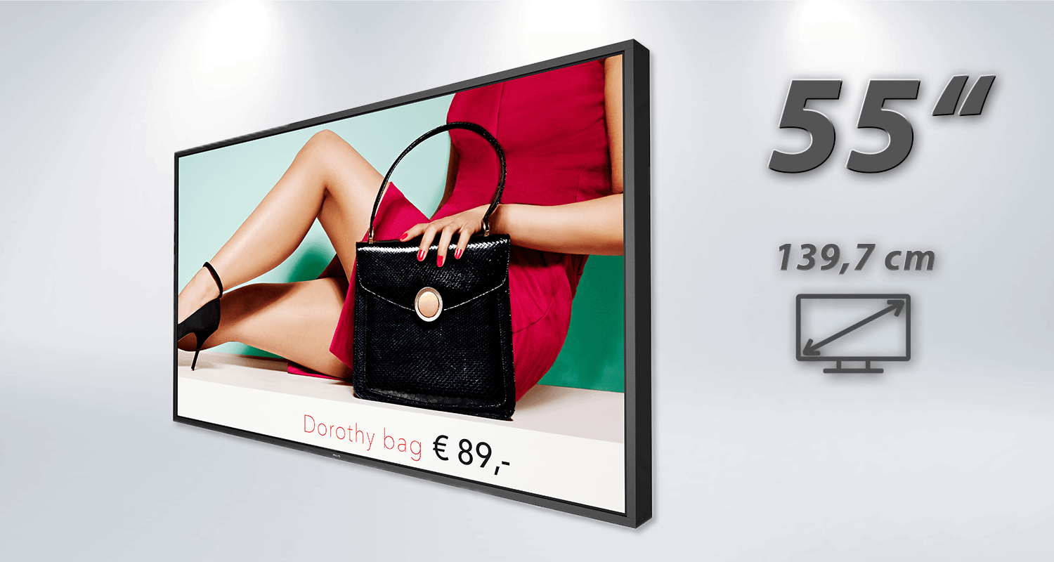 PROFESSIONAL SIGNAGE - Philips H-Line Display - High Brightness Digital Signage 139,7 cm (55") - 55BDL4002H/00 - XIGNAGE.SHOP - Smart Digital Media Systems & Digital Signage Solutions