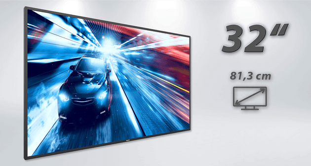 Philips Q-Line Display 80 cm (32") - Entry Digital Signage / 32BDL3511Q/00 - XIGNAGE.SHOP - Smart Digital Media Systems & Digital Signage Solutions