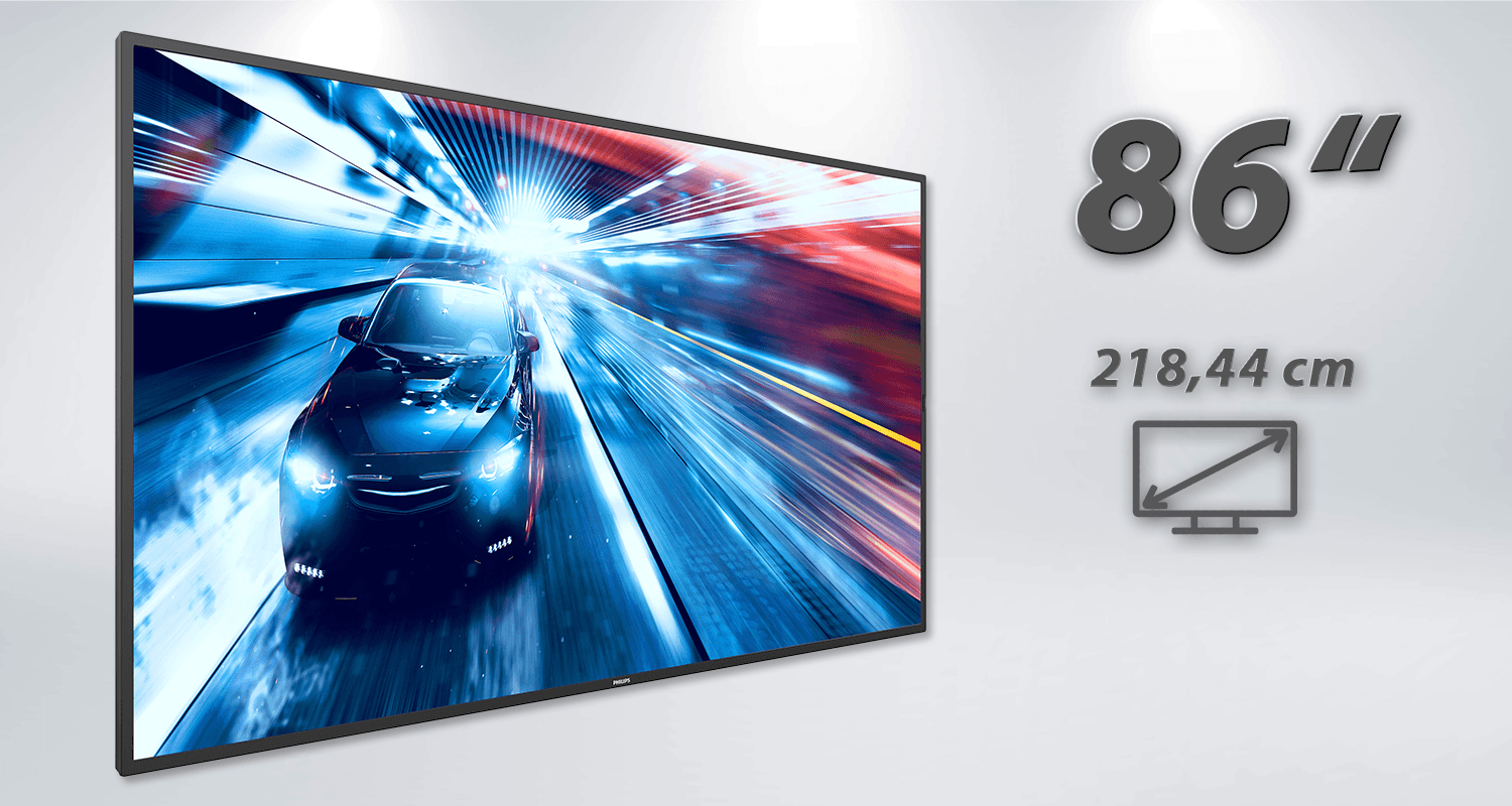 Philips Q-Line Display 217 cm (86") - Entry Digital Signage / 86BDL3511Q/00 - XIGNAGE.SHOP - Smart Digital Media Systems & Digital Signage Solutions