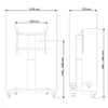 Mobiles Standsystem bis 100 " (254 cm) PLASMA-M2250BLACK Neomounts